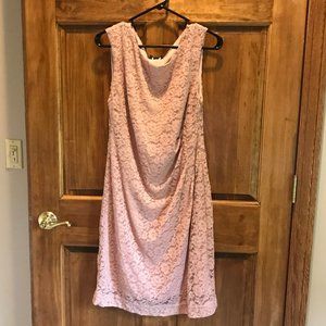 SUZANNE BETRO PINK LACE DRESS